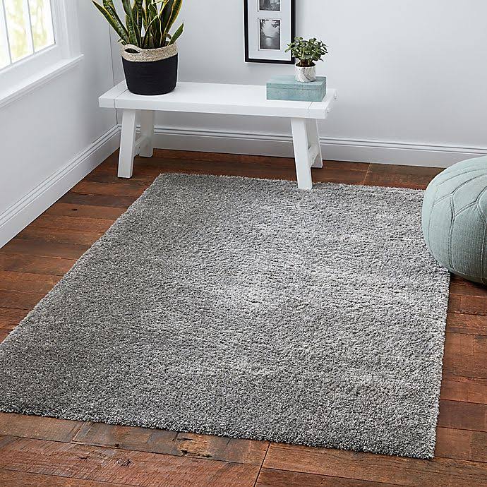 Norway Shag 5&3 x 6&11 Area Rug in Grey