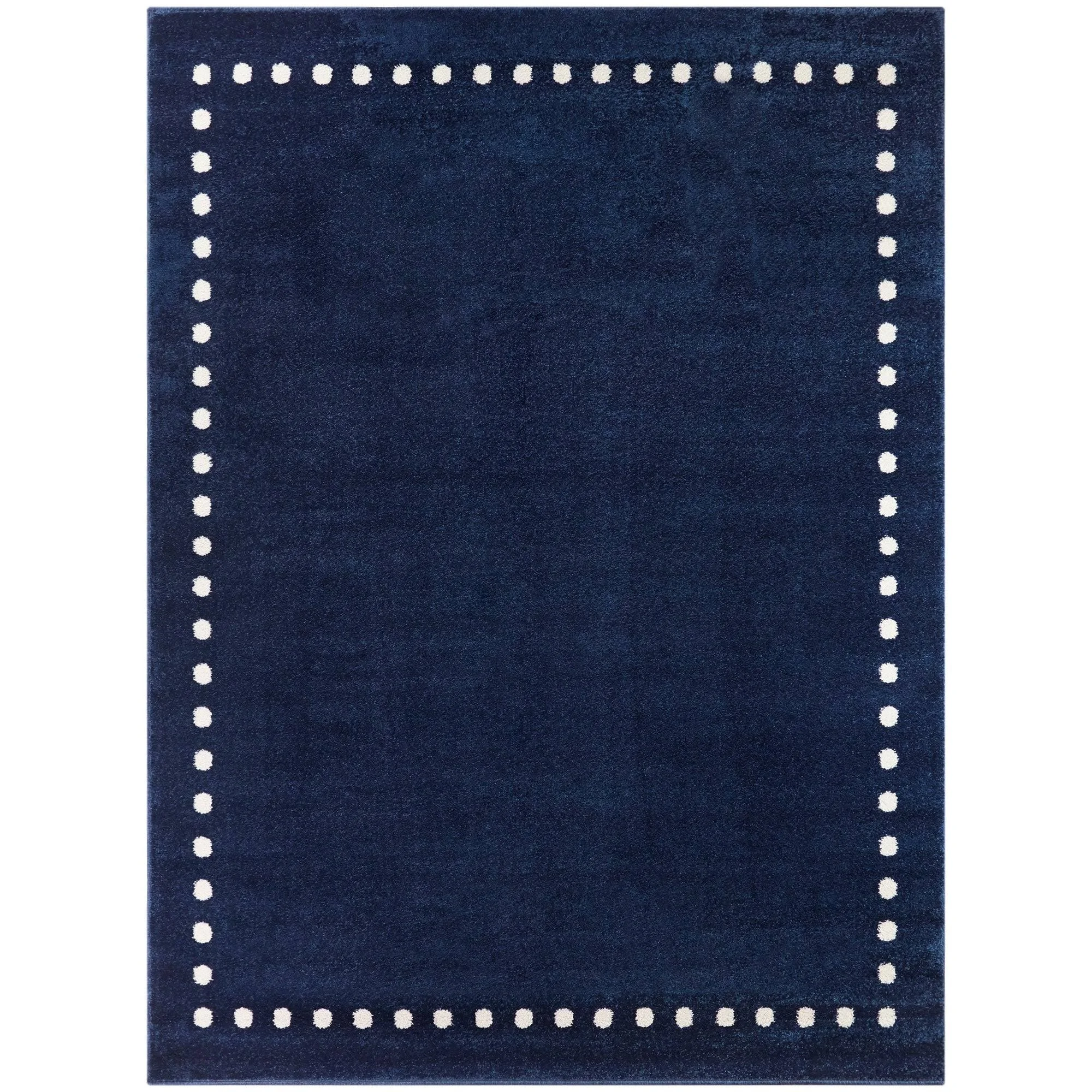 Balta Fontaine Grey 5 ft. x 7 ft. Dot Border Area Rug
