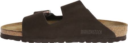 Arizona Mocha Suede Leather Sandal, 41