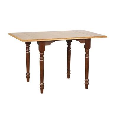 Elick Drop Leaf Oak Solid Wood Dining Table Birch Lane Color: Nutmeg / Rich Honey Light Oak