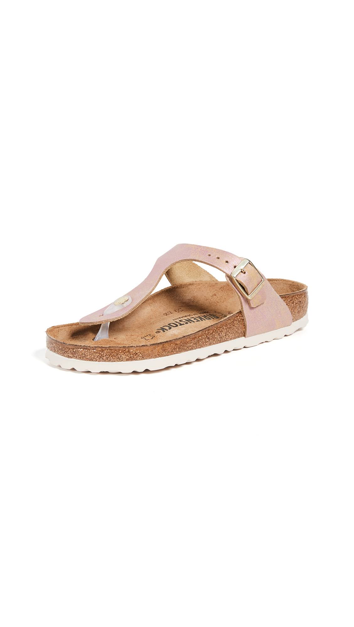 Birkenstock Women's Gizeh (40 Pink Leather)