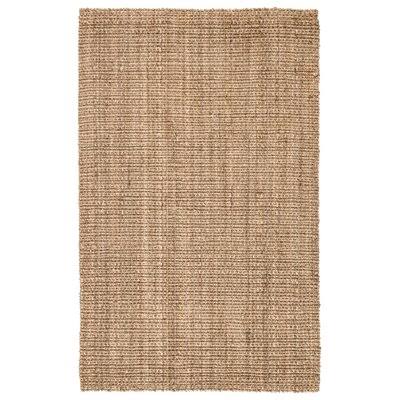 Hand Hooked Taupe Area Rug Birch Lane Rug Size: Rectangle 9& x 12&