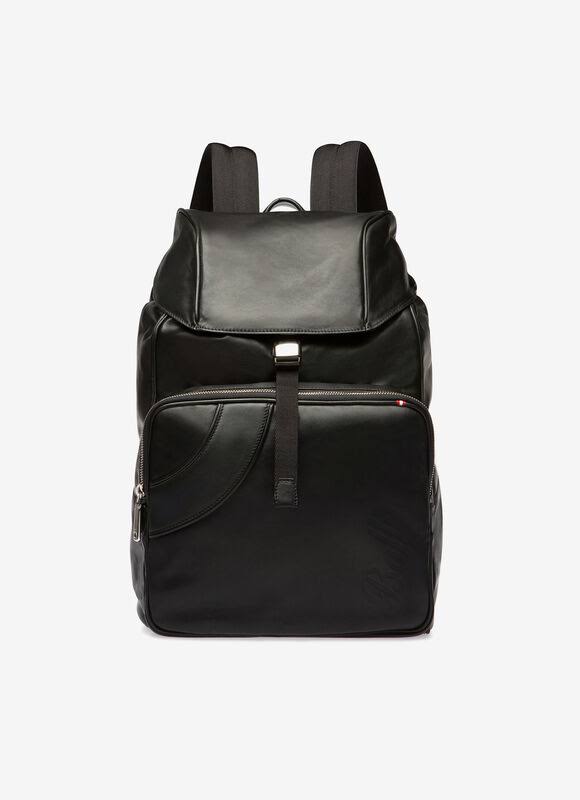 Bally Black Shake Leather Backpack