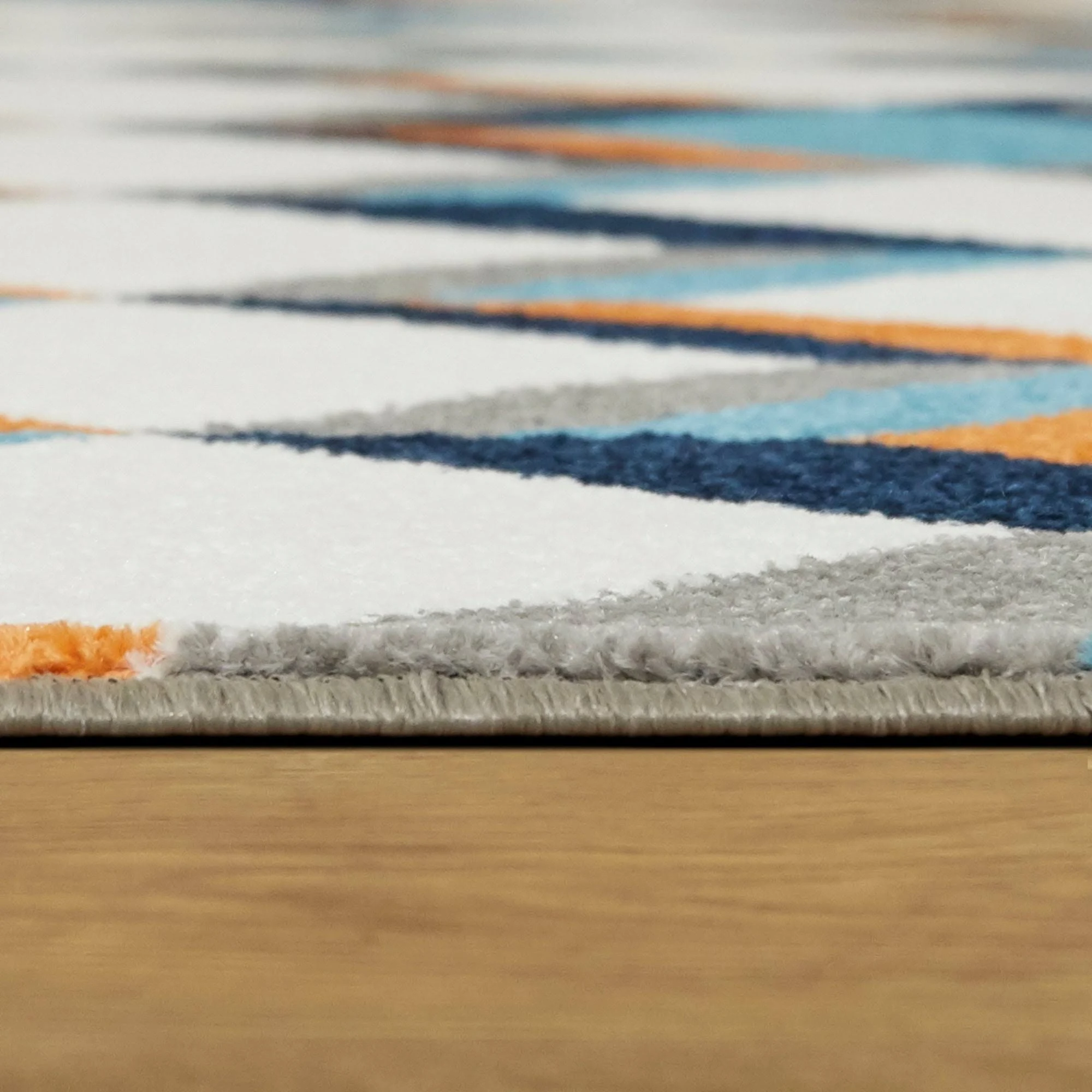 Balta Riley Geometric Blue 5 ft. x 7 ft. Area Rug