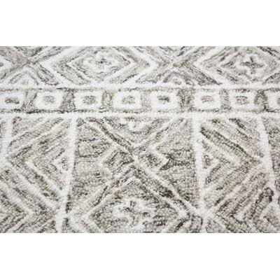 Lafontaine Geometric Handmade Tufted Wool Taupe Area Rug Birch Lane Rug Size: Runner 2&6x22 x 8&