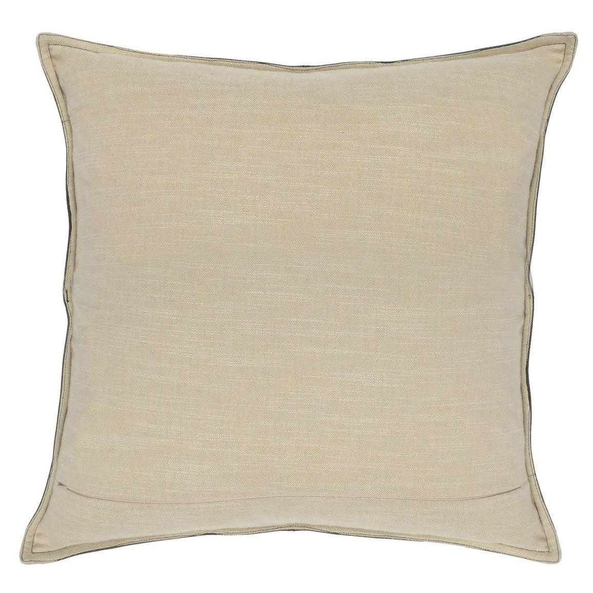 Strick & Bolton Lindi Leather 22-inch Throw Pillow - Sandy Beige
