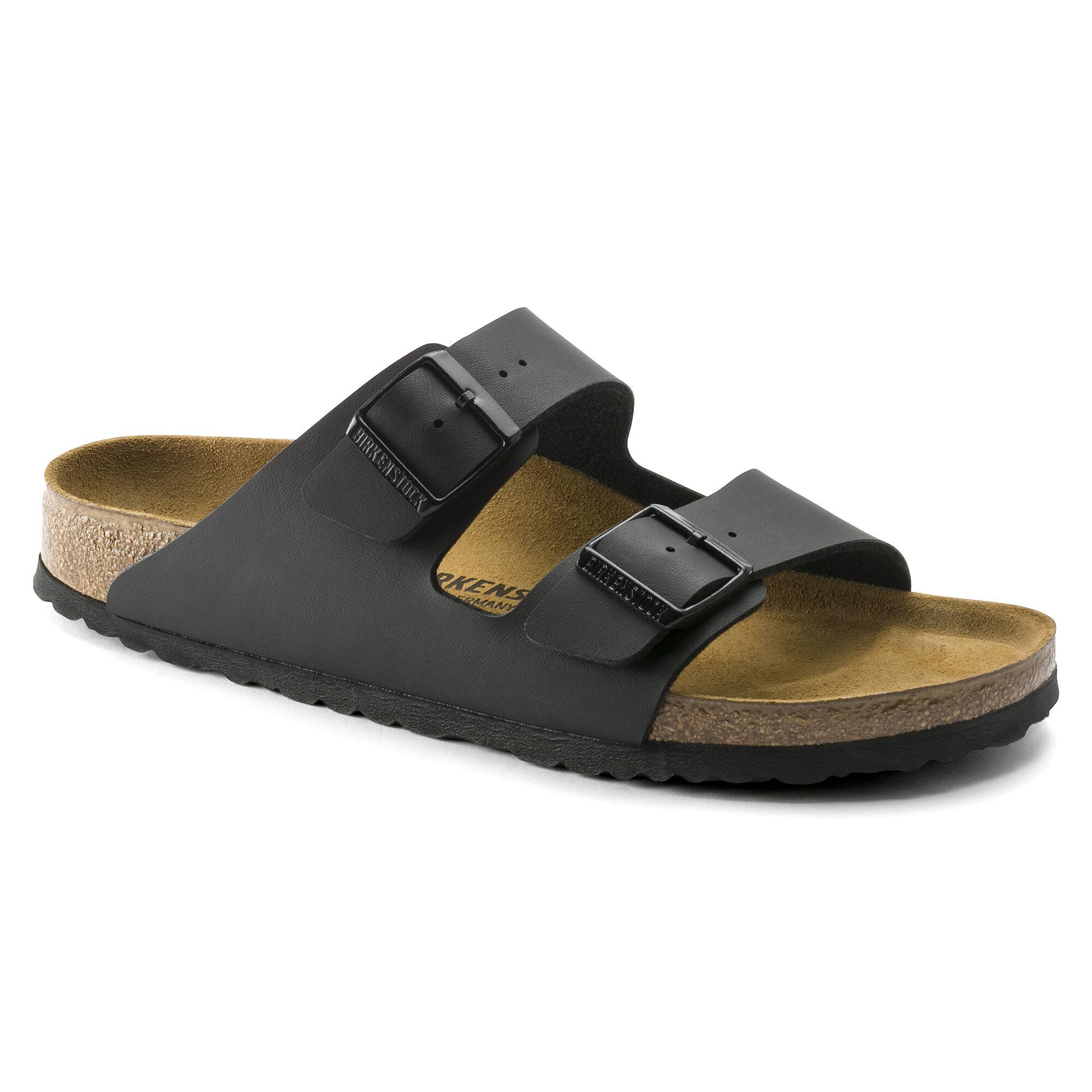 Birkenstock Adult Arizona Black Birko-Flor Flat Sandals