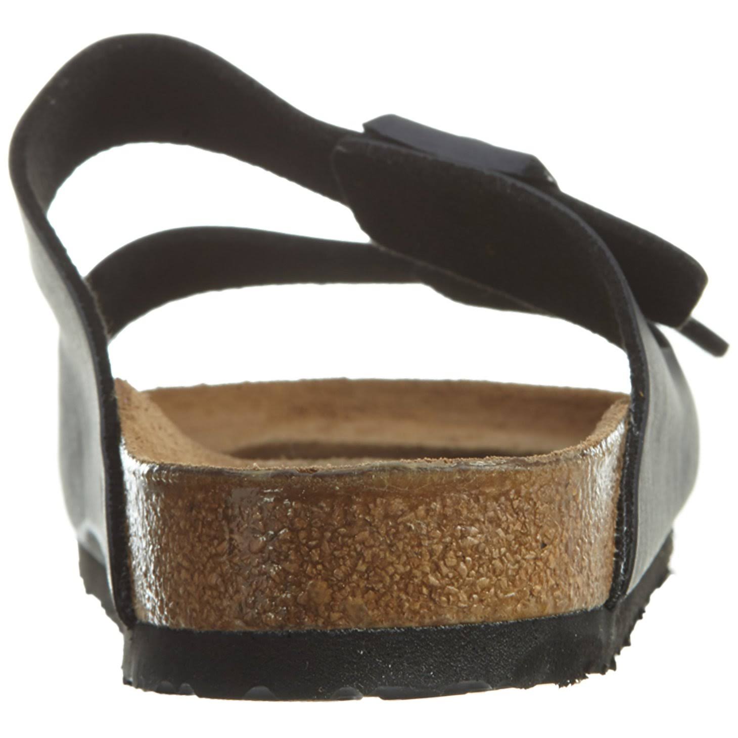 Birkenstock Arizona Birko Flor Soft Footbed Sandals, Black, Size: 45