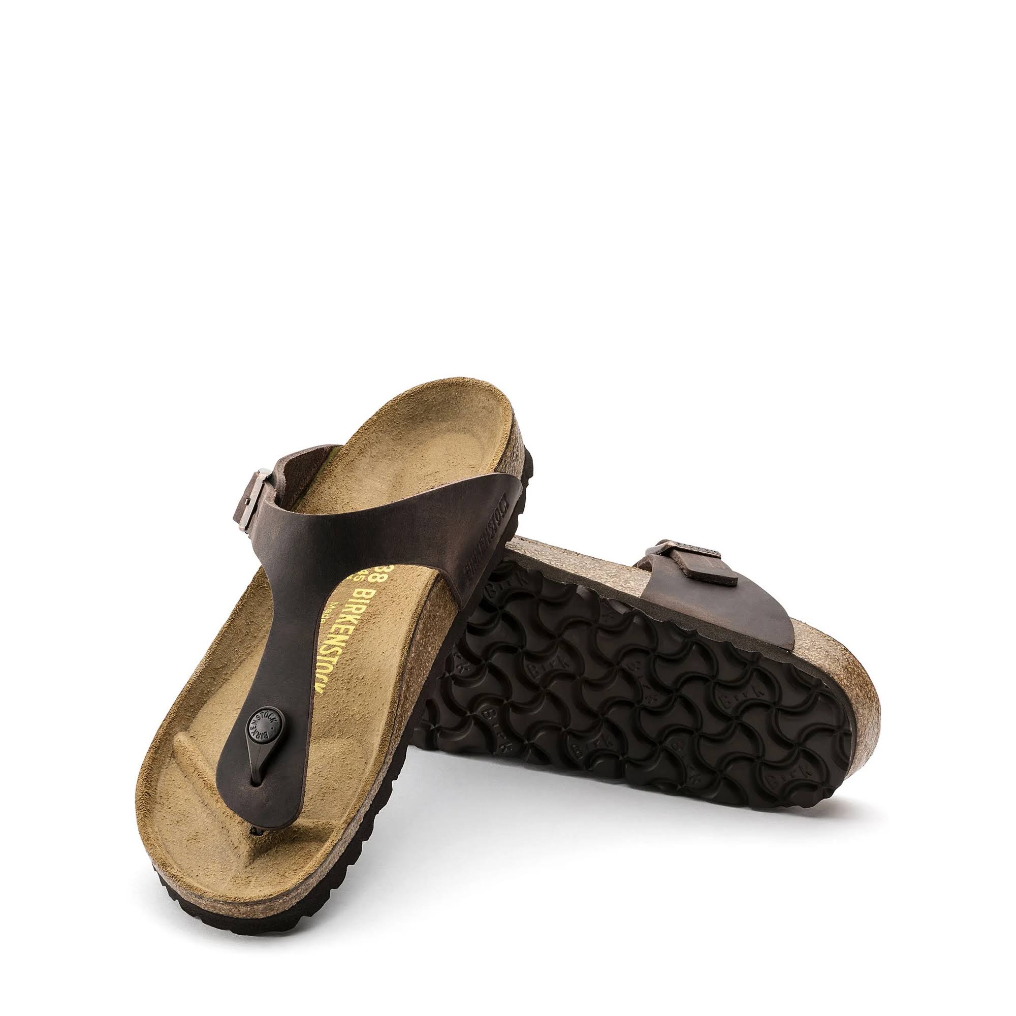 Birkenstock Women's Gizeh Habana Oiled Leather, 37