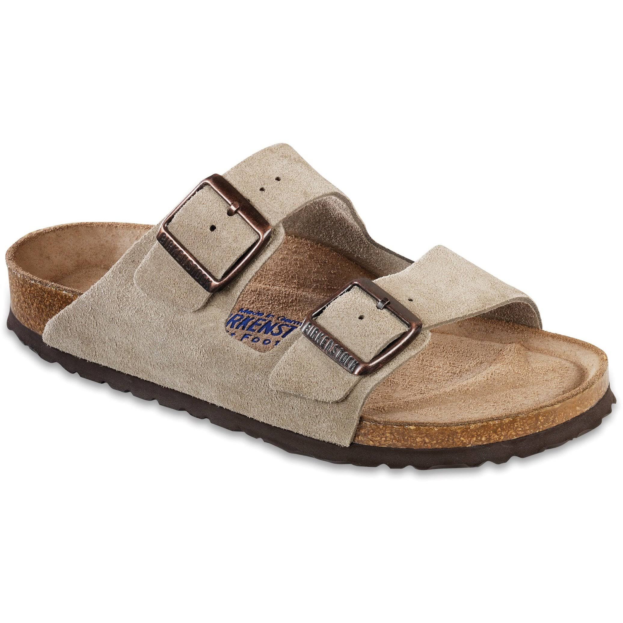 Birkenstock Arizona Soft Footbed - Suede Taupe / 46 / Narrow