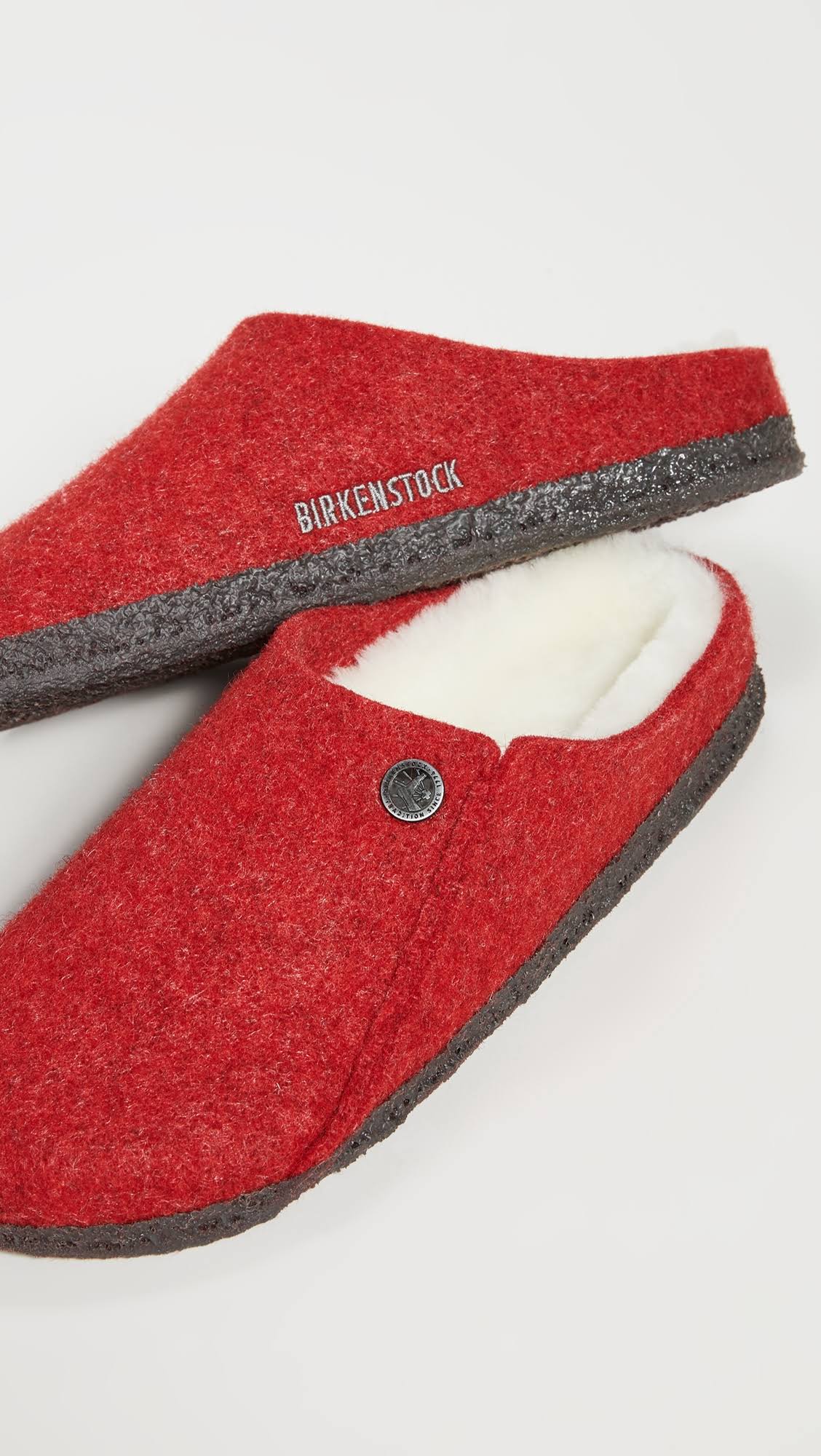 Birkenstock Women's Zermatt Slippers, Red