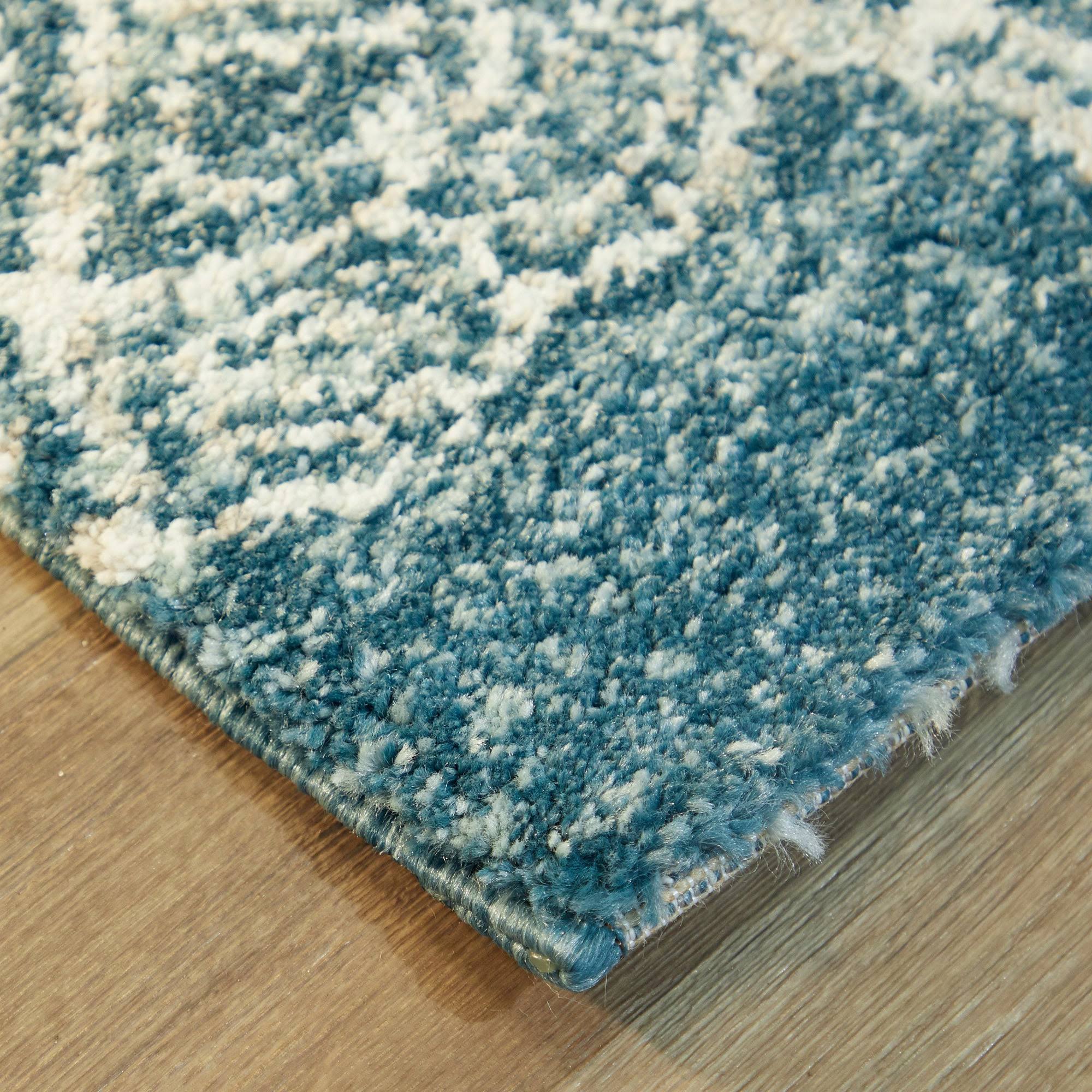 Folse Coastal Turtle Area Rug - Blue - 7&10x22 x 10&