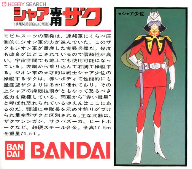 *1/60 MS-06S Char Zaku (Mobile Suit Gundam)