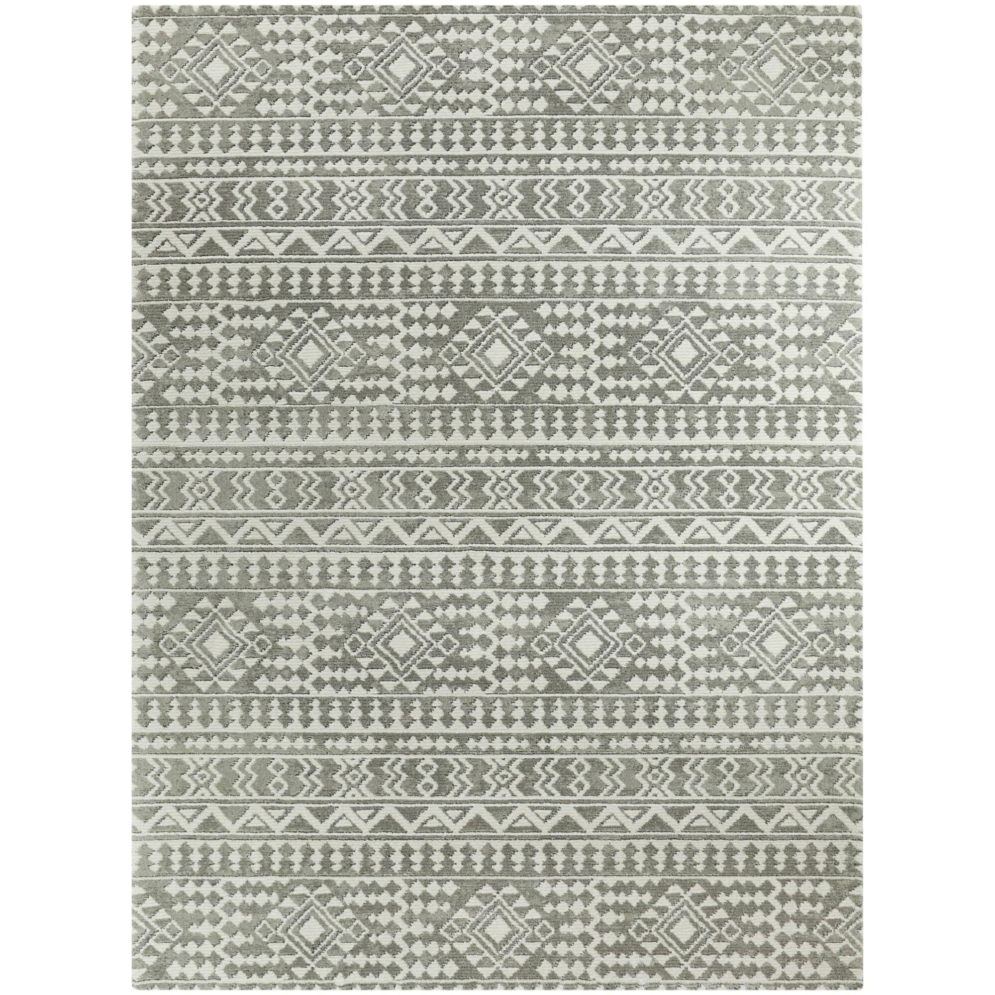 Rico Transitional Southwestern Area Rug - 7&10x22 x 10& - Charcoal Grey