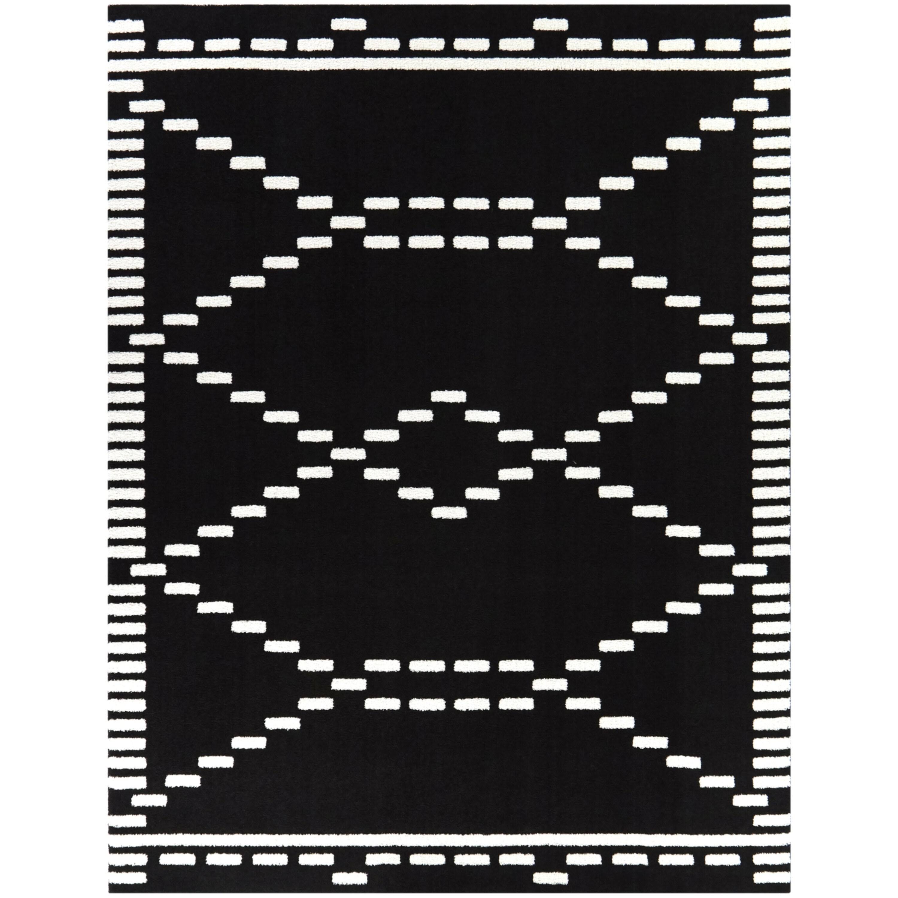Hadden Contemporary Area Rug - 5&3x22 x 7& - White