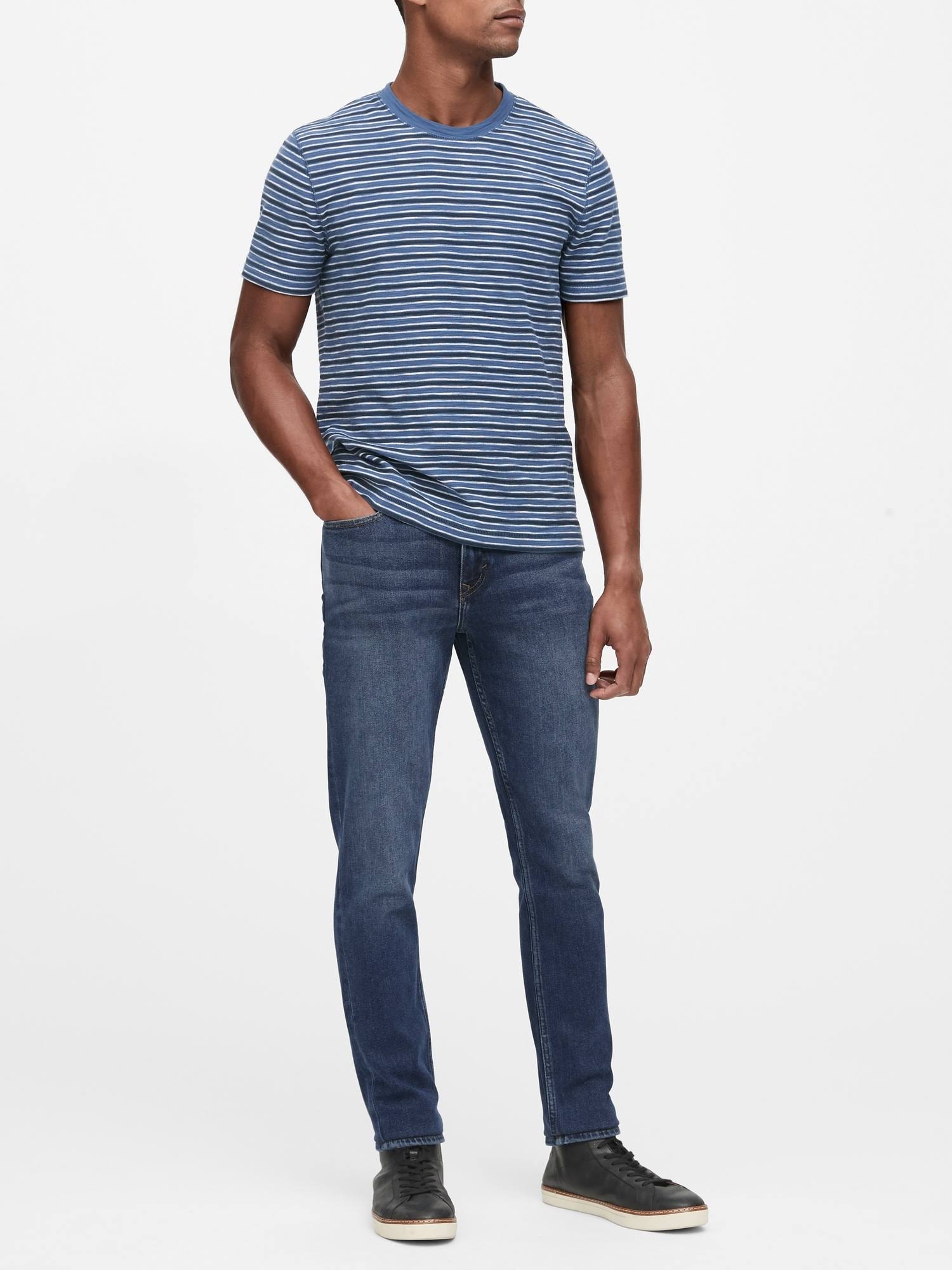 Banana Republic Men's Slim Legacy Jean Medium Wash Big and Tall Size 34W 36L