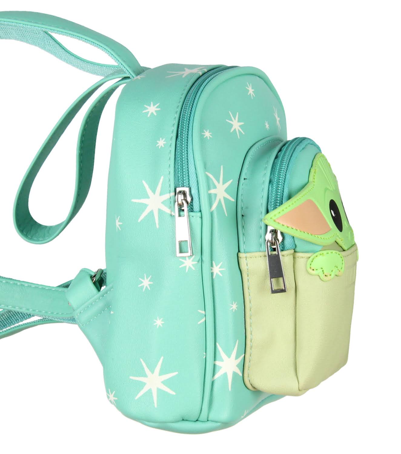 Bioworld Star Wars The Mandalorian Baby Yoda The Child Micro Mini Backpack Shoulder Bag, Infant Unisex, Size: One size, Green
