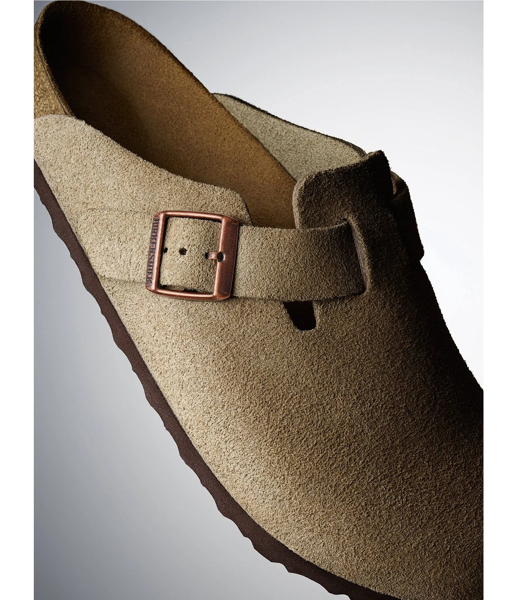 Birkenstock Boston Soft Footbed (38 Narrow Mink Suede)