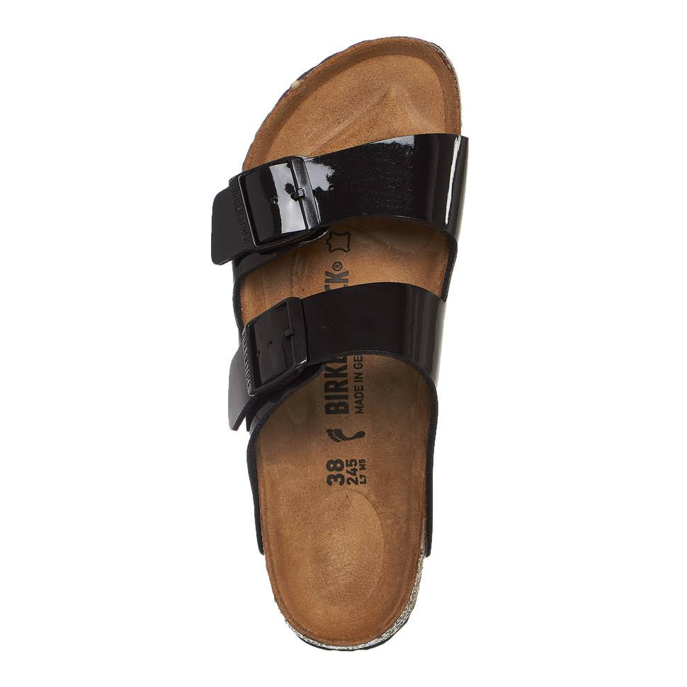 Birkenstock Slippers Arizona Patent, 1005292 - Black - 11.5