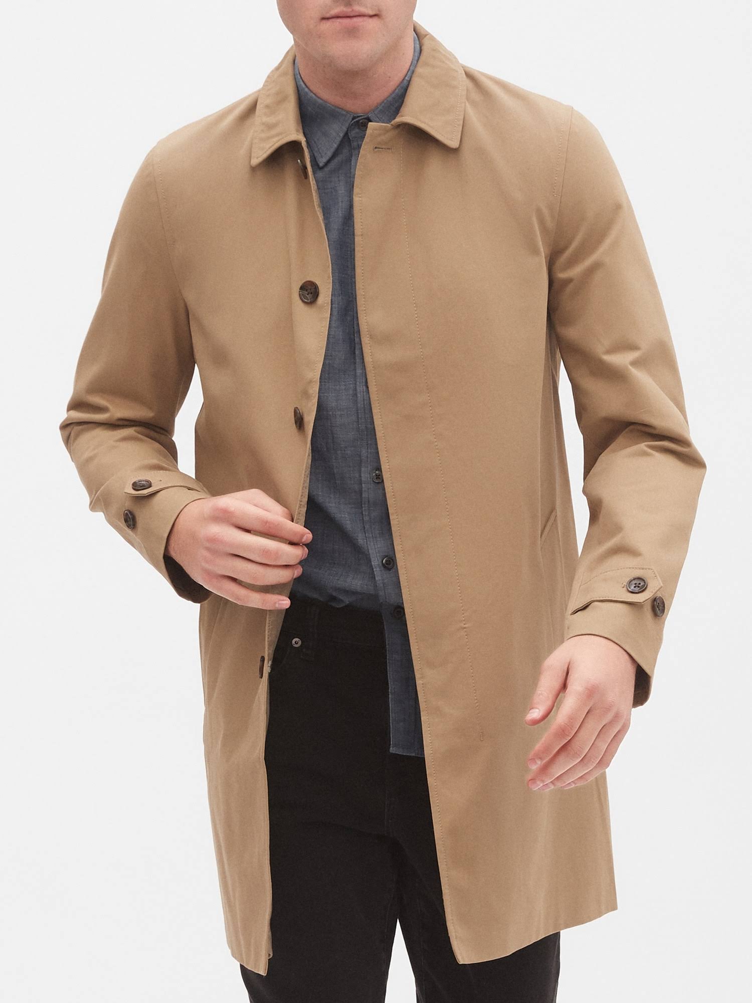 Banana Republic Factory Men's Mac Jacket Beige Regular Size XL