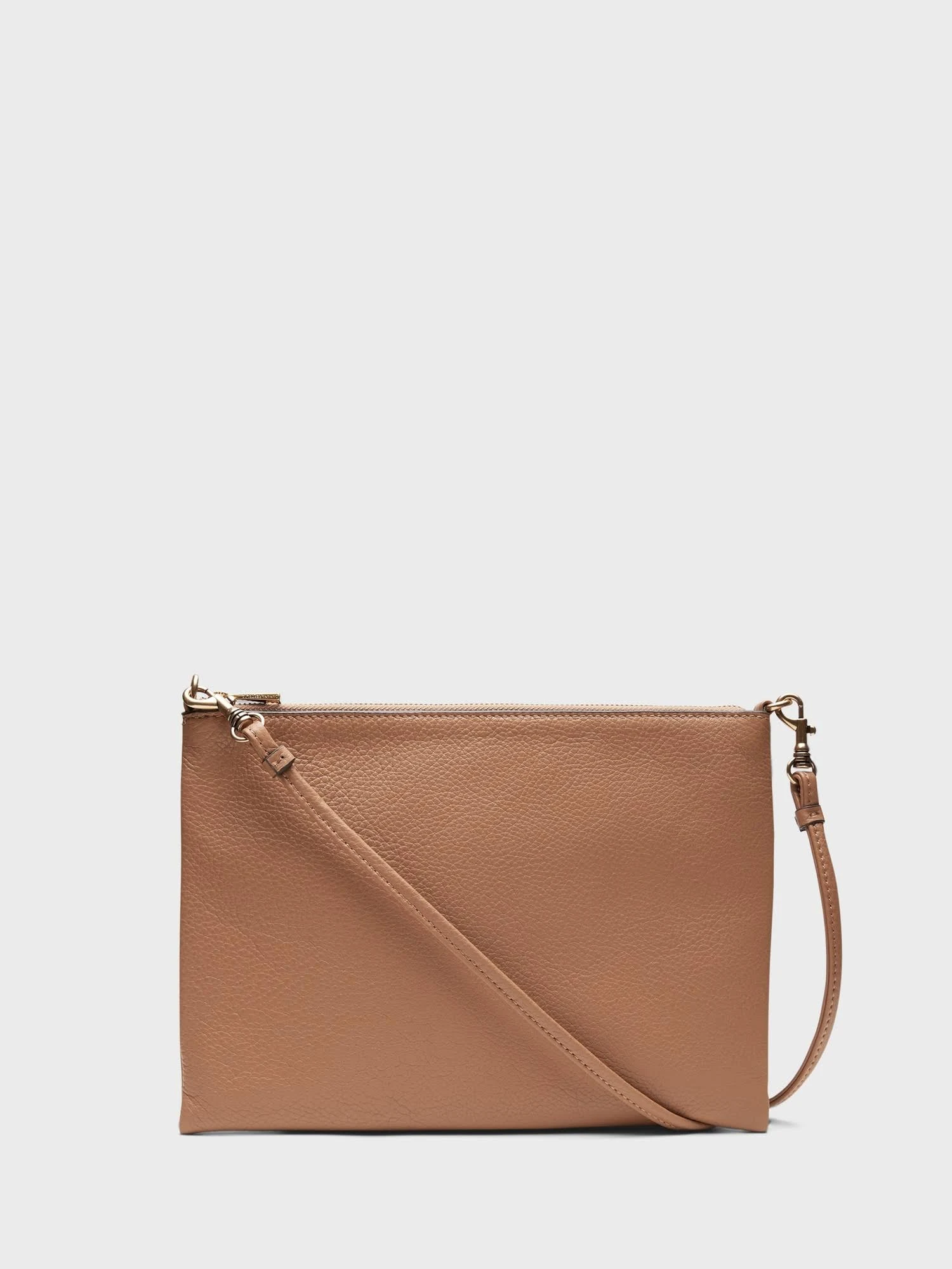 Banana Republic Women's Leather Effortless Crossbody Caramel One Size