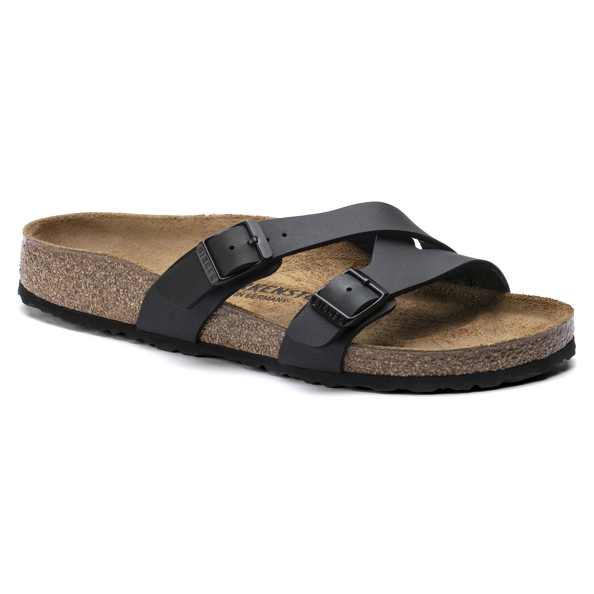 Birkenstock Yao Balance Birko Flor Regular Women's Sandals - Black