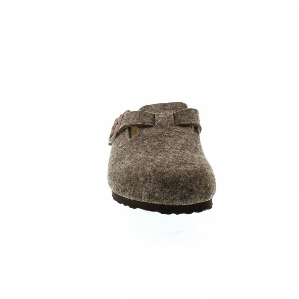 Birkenstock Boston Wool Felt Cacao Clogs