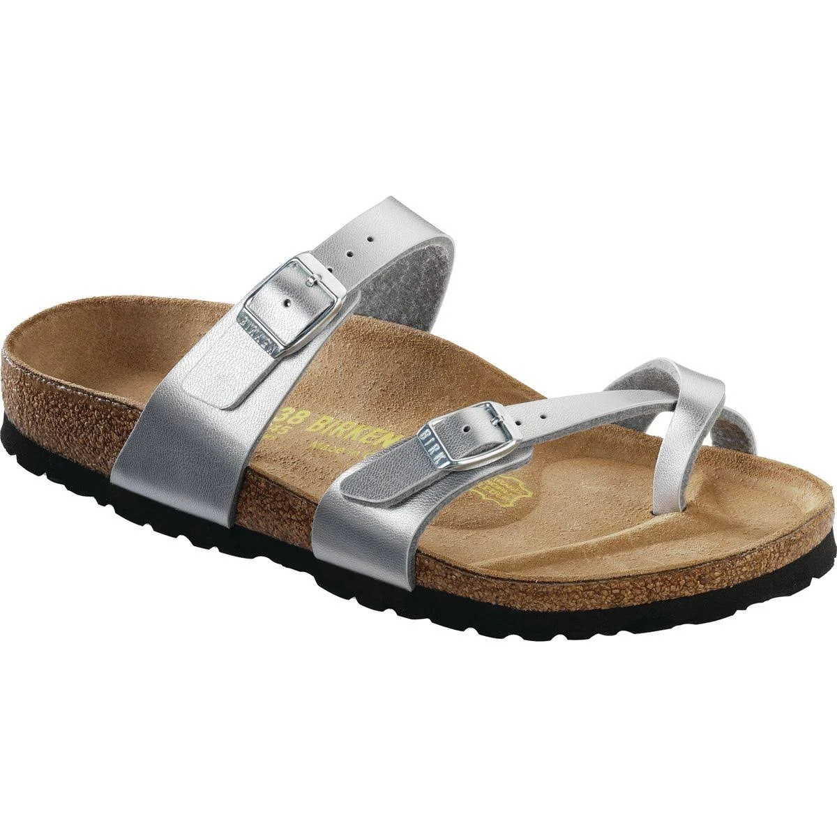 Birkenstock Women's Mayari Sandal - 41 - Silver Birko-Flor