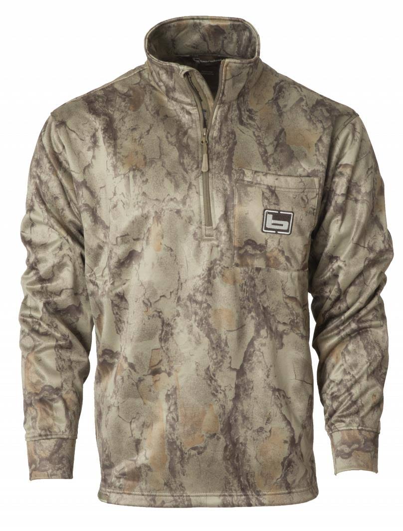 Banded Tec Fleece 1/4 Zip Pullover, Mens, Natural GEAR, Medium
