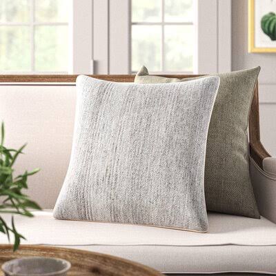 Rylie Square Pillow Cover & Insert Birch Lane Size: 18x22 x 18