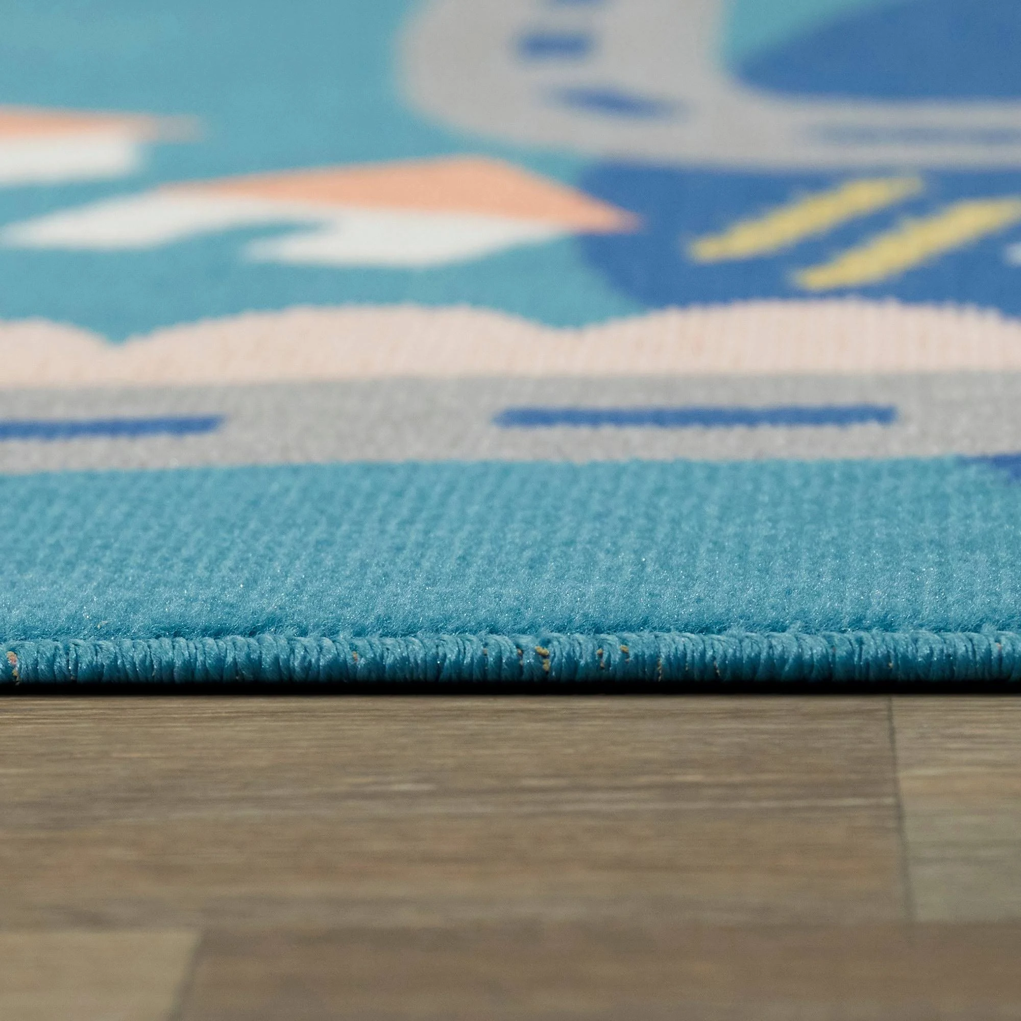 Balta Rural Roadway Blue 4 ft. x 6 ft. Kids Area Rug