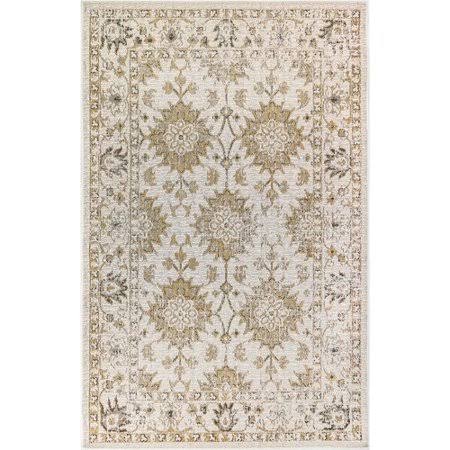 Arverne Floral Sand Indoor/Outdoor Area Rug Charlton Home Rug Size: Runner 1&11x22 x 7&6x22