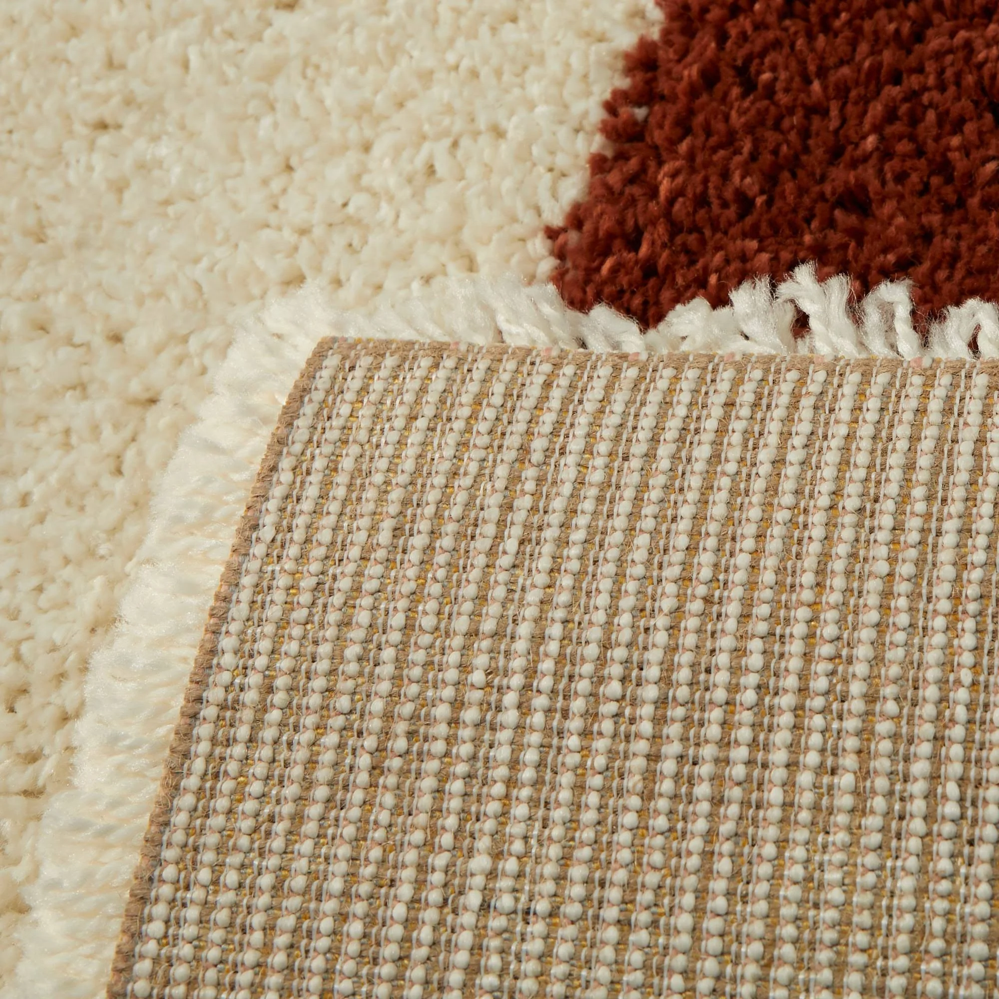 Balta Levine Orange 8 ft. x 10 ft. Geometric Shag Area Rug