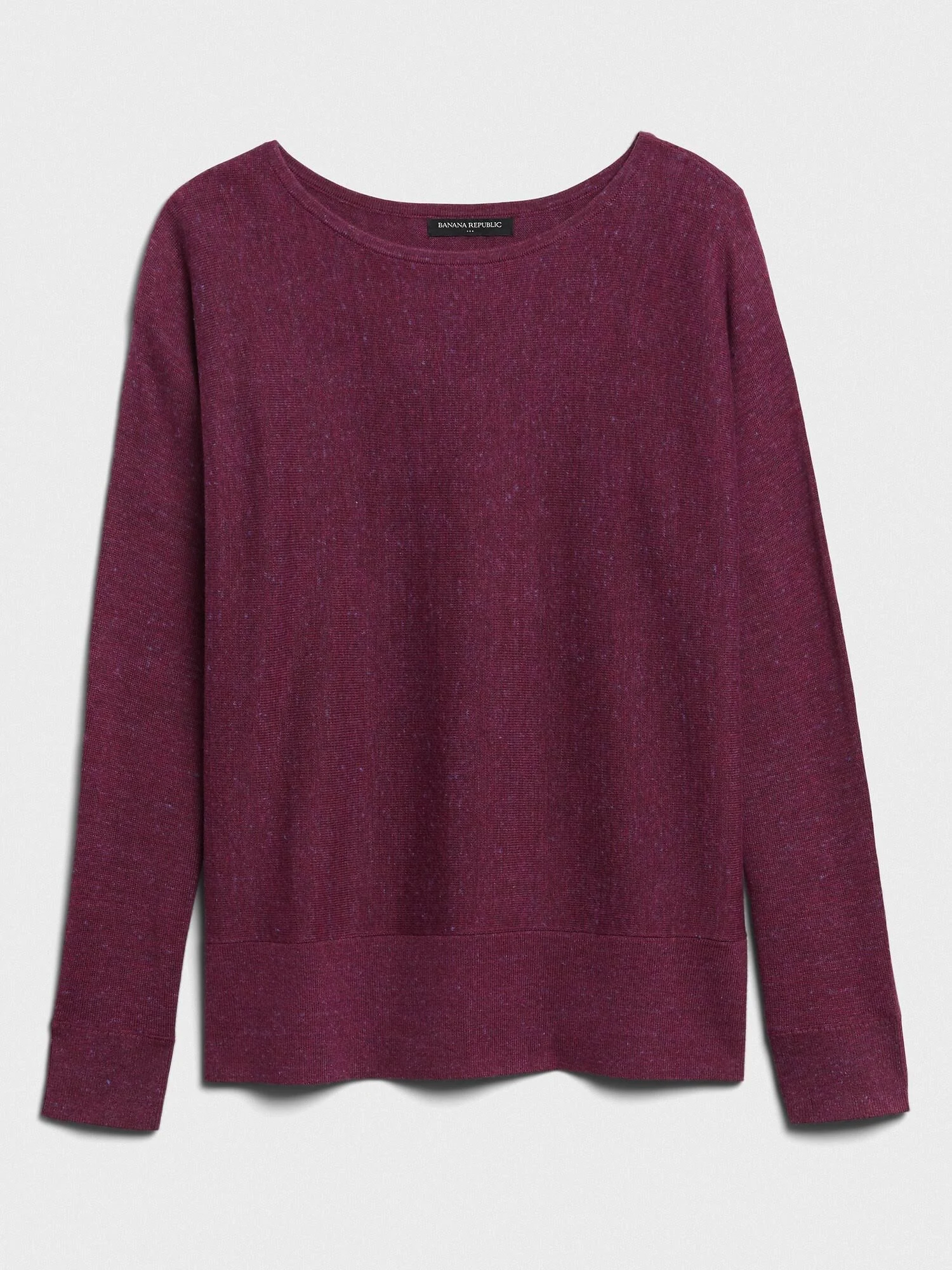 Women's Fleck Boat-Neck Sweater Beet Root
