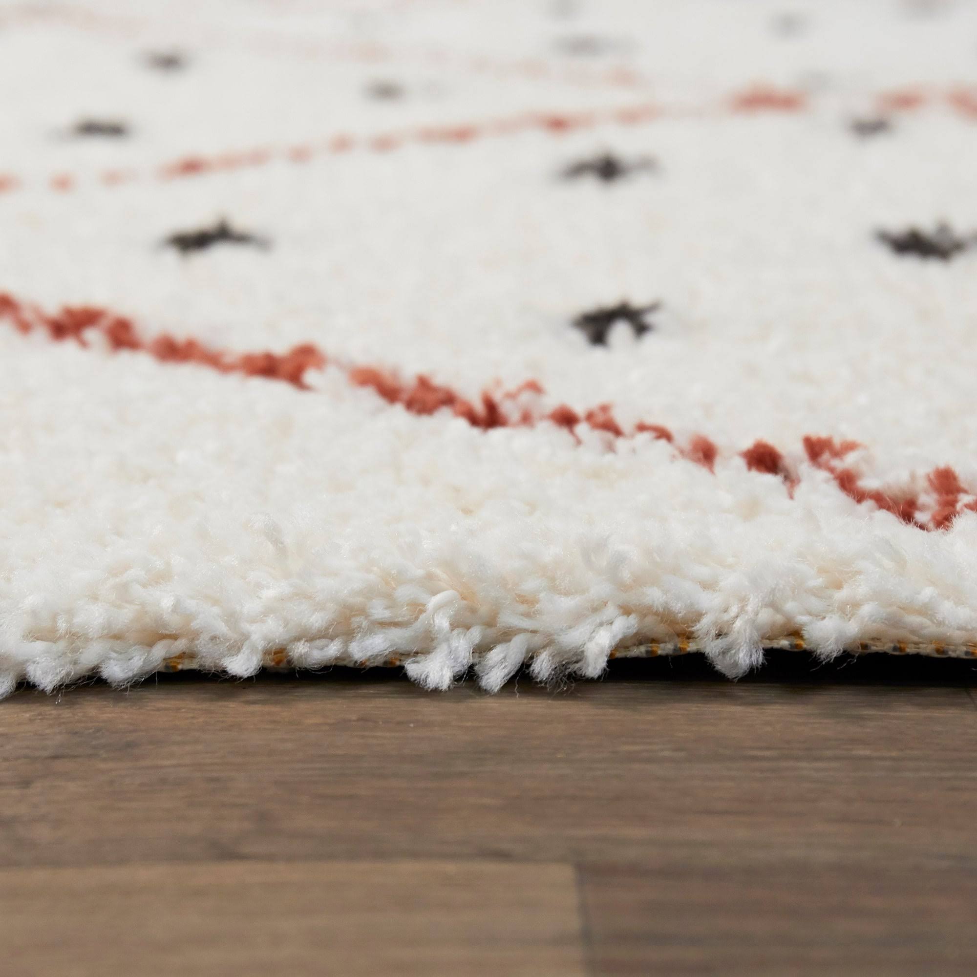 BALTA Taylor Burnt Orange 8 ft. x 10 ft. Trellis Shag Area Rug