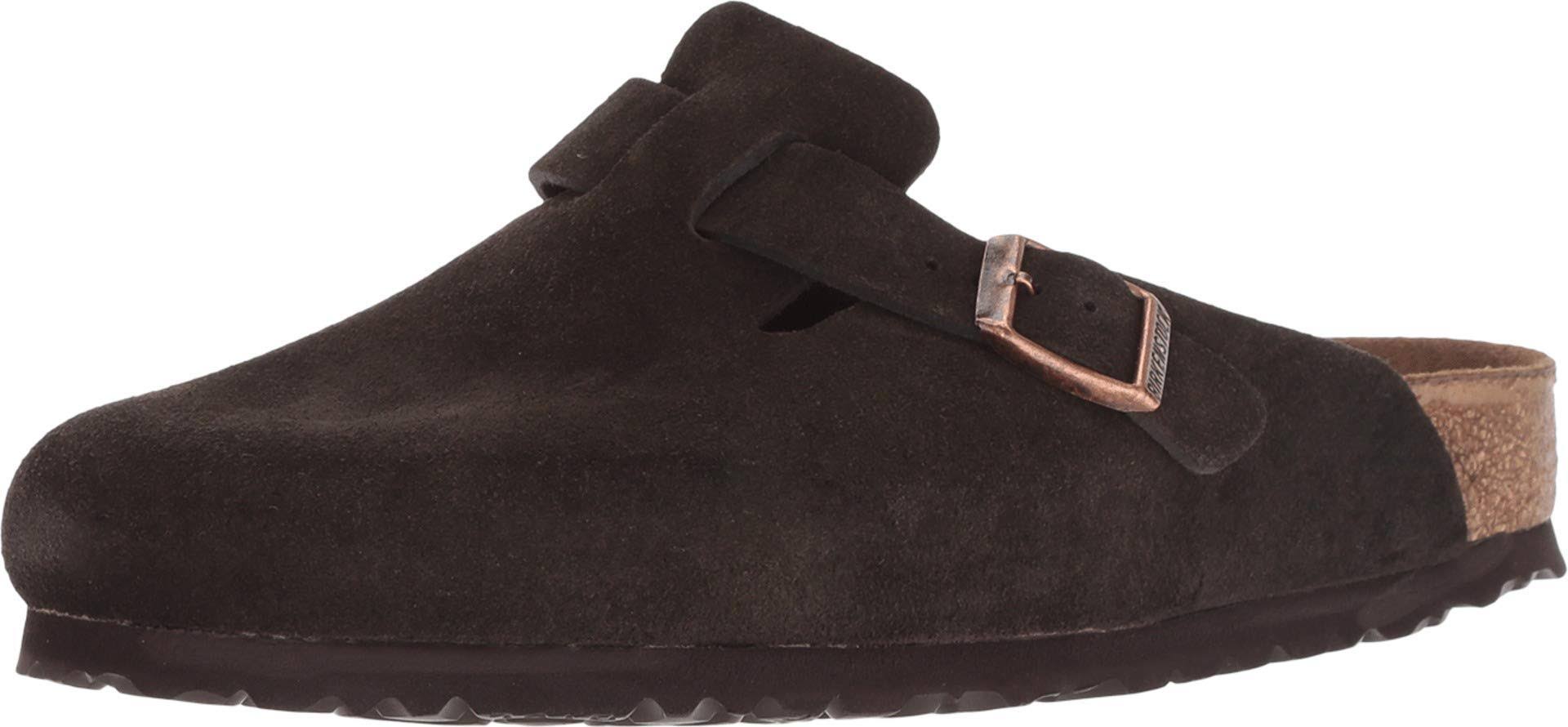 Birkenstock Boston Soft Footbed - Suede Mocha / 43 / Narrow