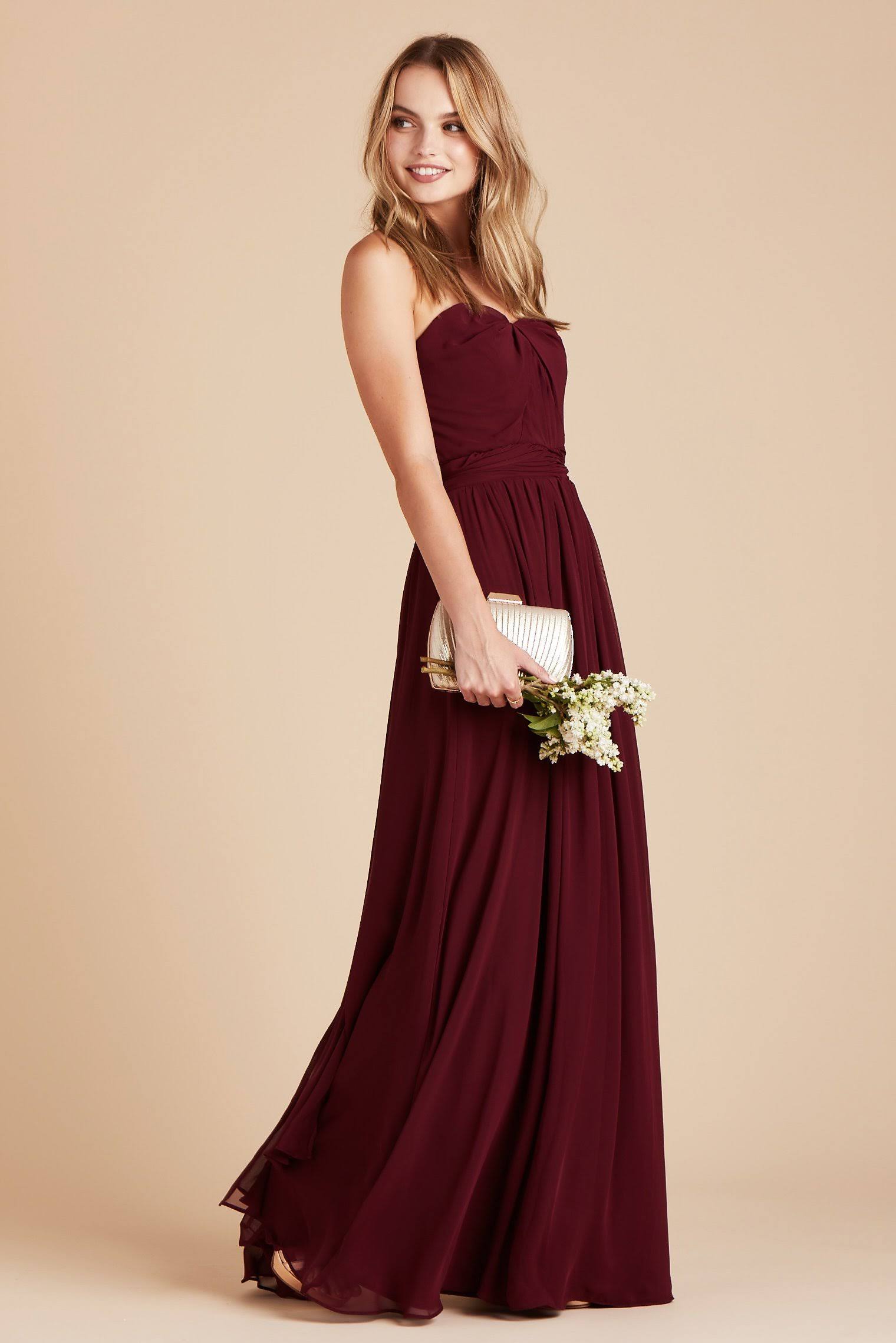 Birdy Grey Chicky Convertible Bridesmaid Dress in Cabernet S / Cabernet