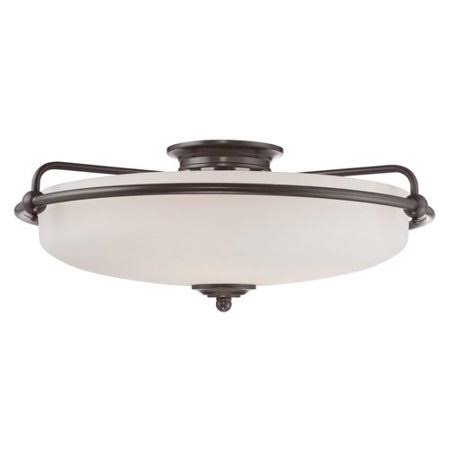 Brayden Studio Helsley 4-Light Semi Flush Mount; Palladian Bronze
