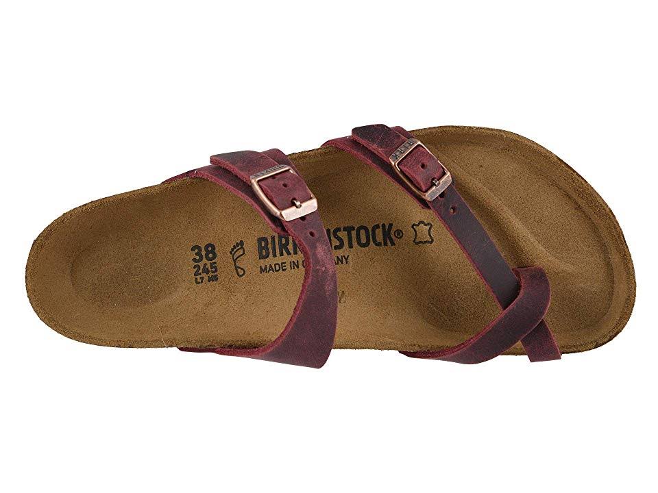 Birkenstock Women's Mayari Sandal - 39 - Zinfandel Oiled Leather