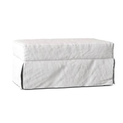 Birch Lane Fairchild 44x22 Rectangle Standard Ottoman Body Fabric: Spinnsol Optic White