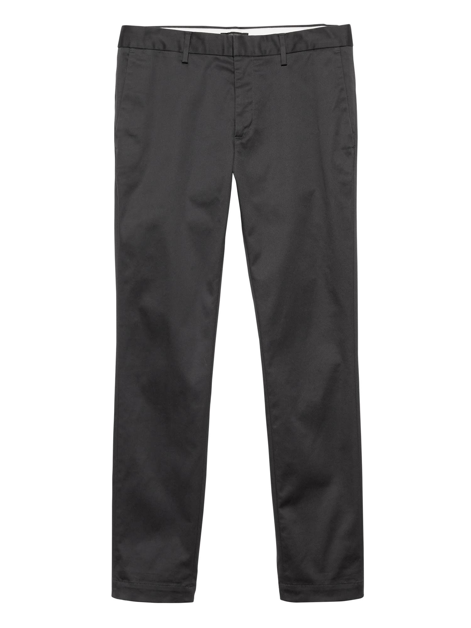 Banana Republic Men's Fulton Skinny Rapid Movement Chino Pant Charcoal Gray Size 31W 32L