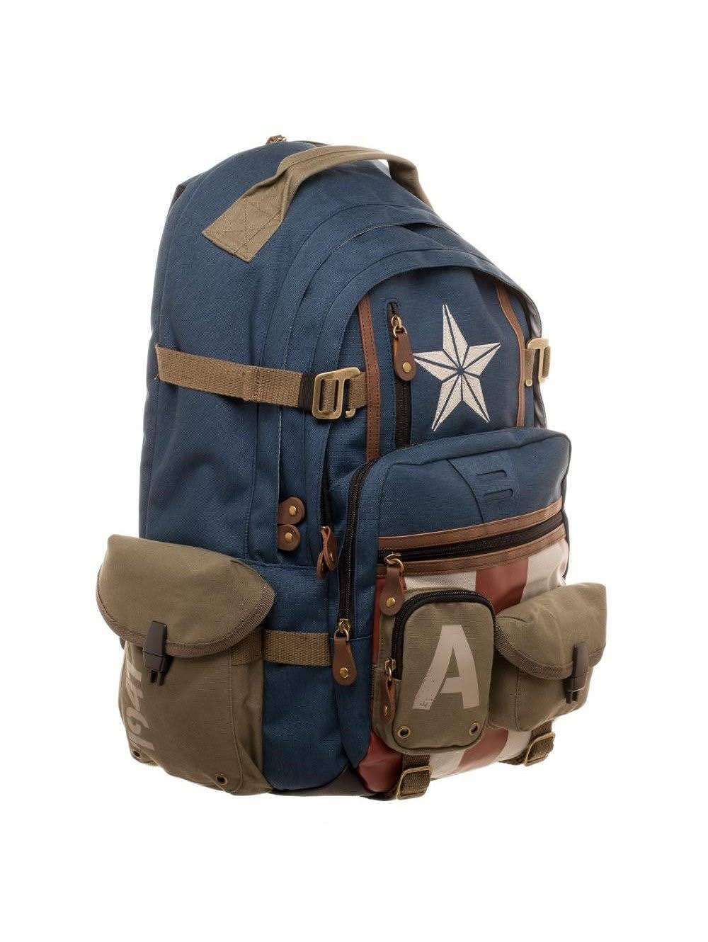 Marvel Captain America Built with Herringbone Backpack