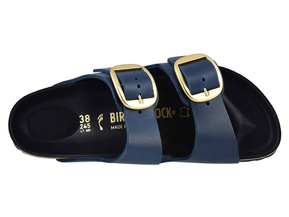 Birkenstock Arizona Big Buckle Women's Shoes Blue Oiled Leather : 36 (US Women's 5-5.5) Narrow