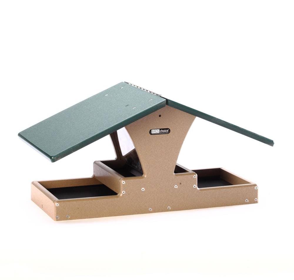 Birds Choice Recycled Double Decker Hopper Platform Bird Feeder