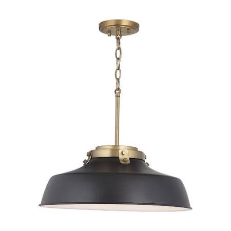 1-Light Single Dome Pendant Finish: Matte Black