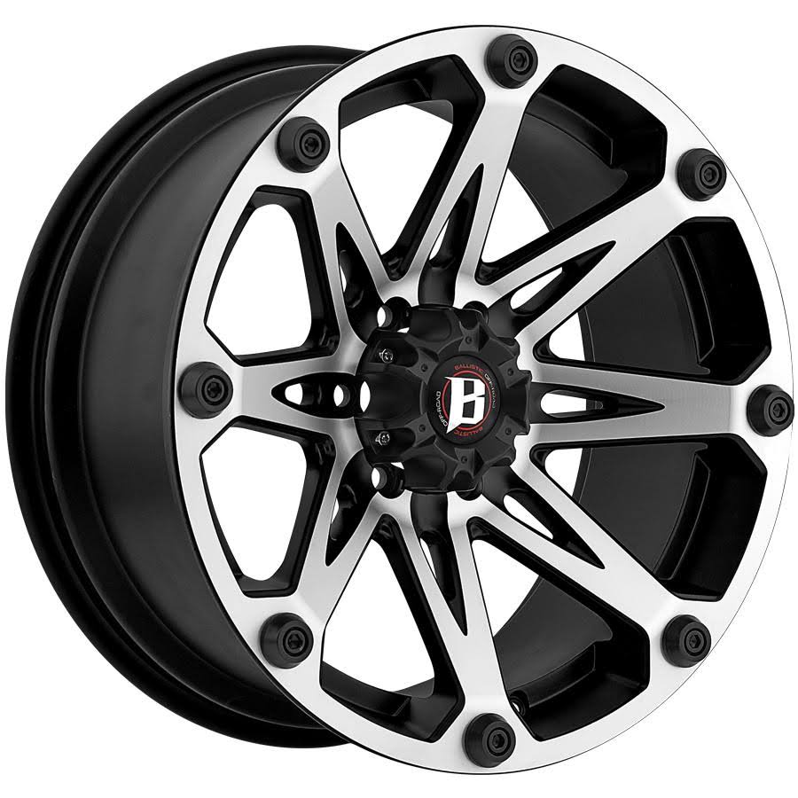 17x9 Ballistic 814 Jester Flat Black Machined 5x127 -12mm - 814790550-12FBM
