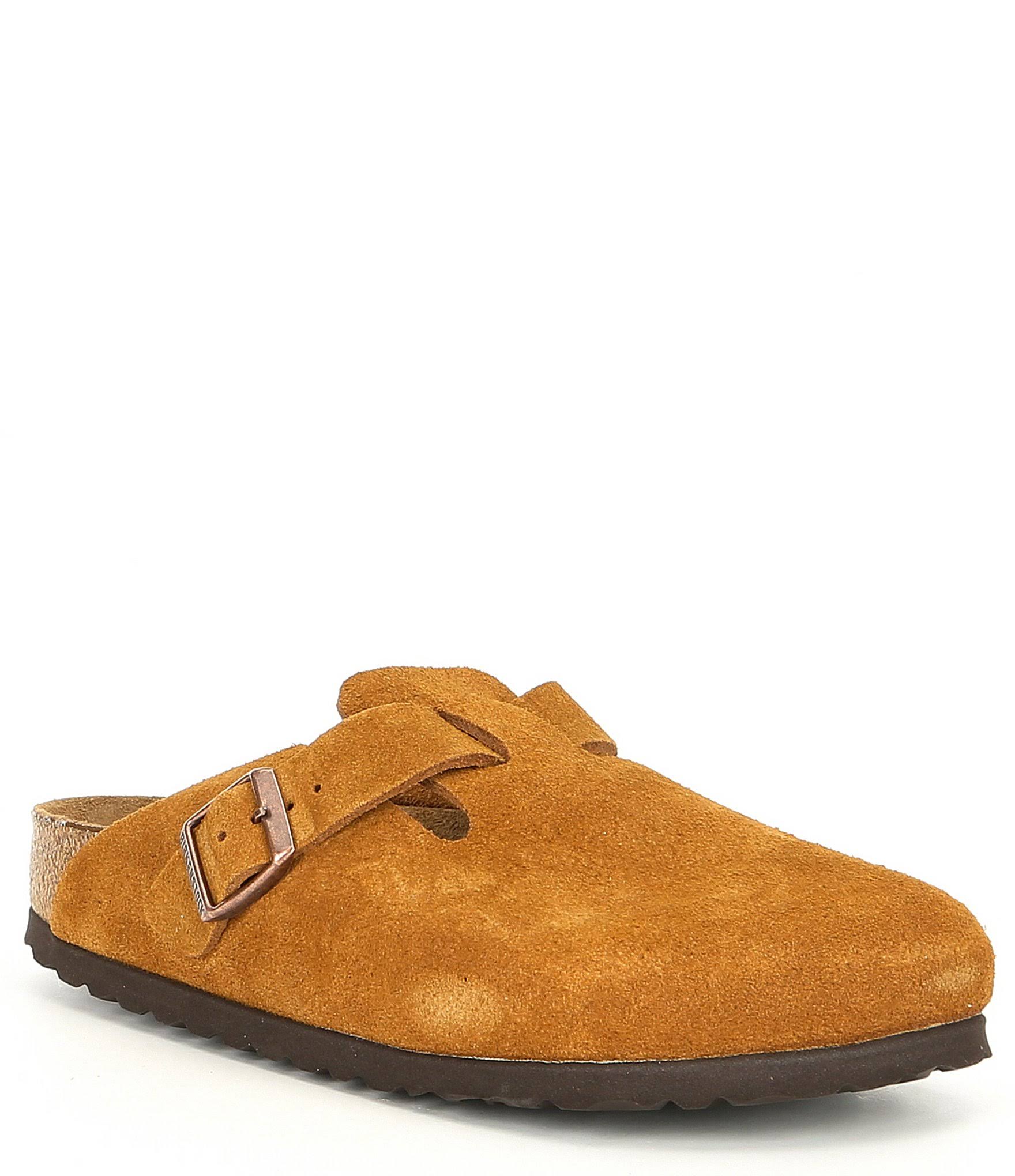 Birkenstock Boston Soft Footbed (37 Narrow Mink Suede)
