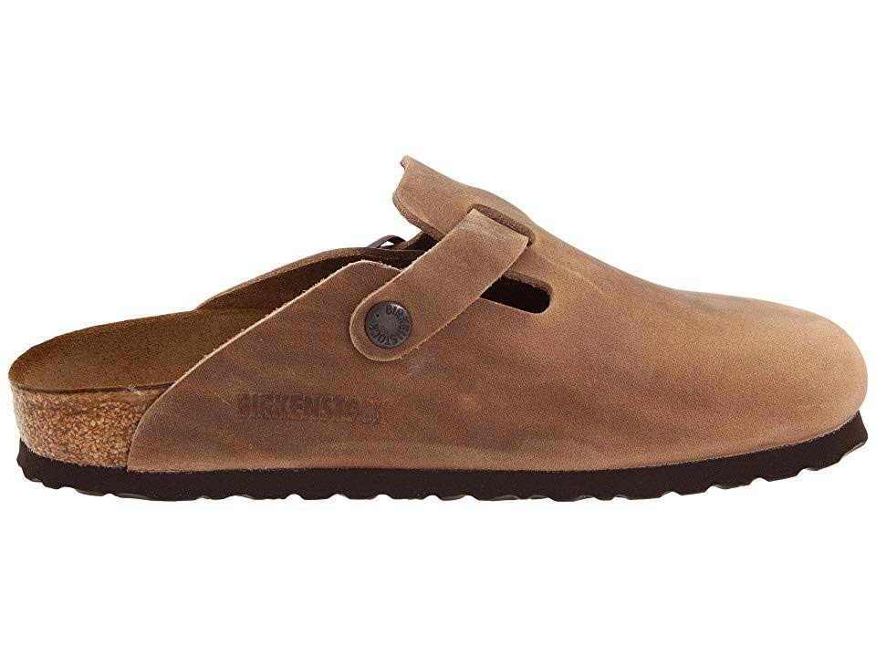 Birkenstock Boston - Oiled Leather (Unisex) Clog Shoes Tobacco Oiled Leather : EU 41 (US Men's 8-8.5 - Women's 10-10.5) Regular