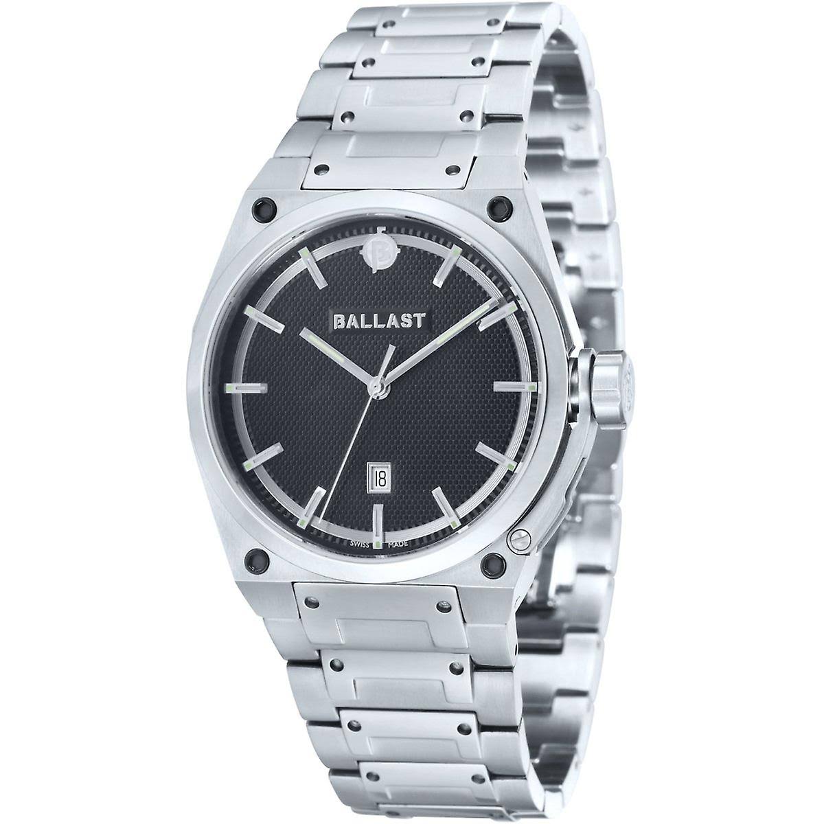 Ballast Valiant Men's Quartz Watch; Black Dial; 41 mm Stainless Steel Bracelet BL-5102-11