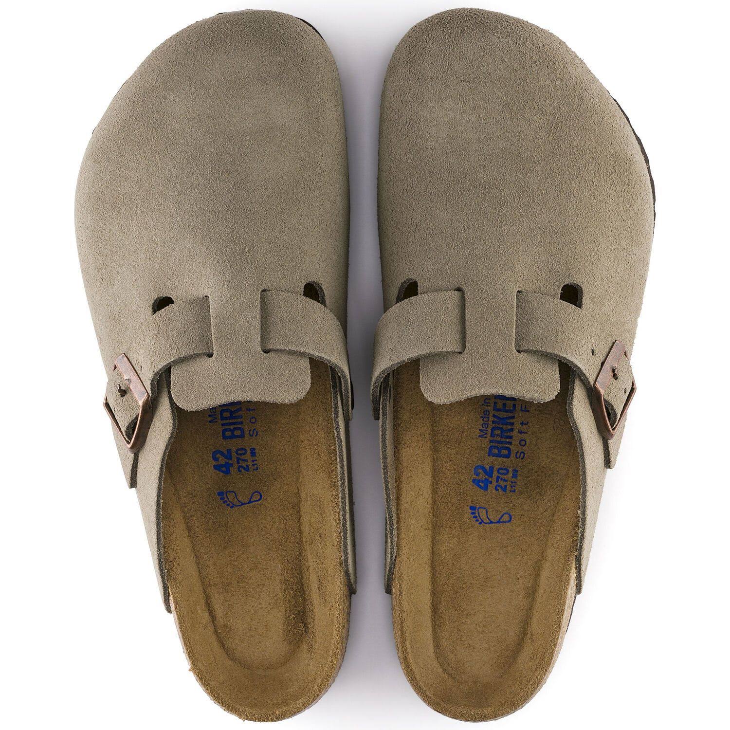 Birkenstock Boston SFB Taupe Suede